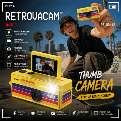 RETROVACAM™ – Mini Retro Camera (Film Your Life in 90s Style)